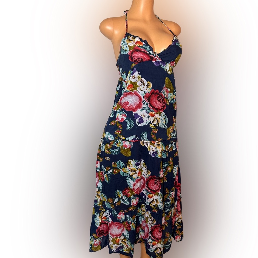 Forever 21 Navy Floral Maxi Dress - Picture 4 of 5